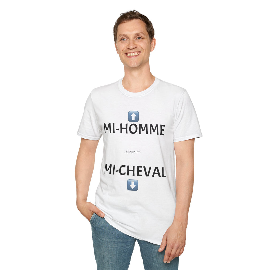 T-Shirt "Mi-Homme / Mi-Cheval"