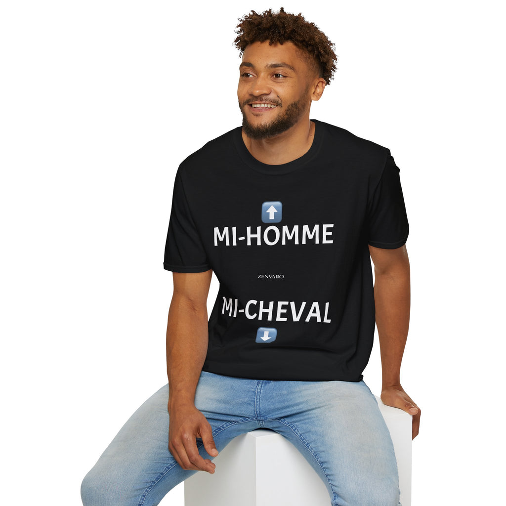 T-Shirt "Mi-Homme / Mi-Cheval"